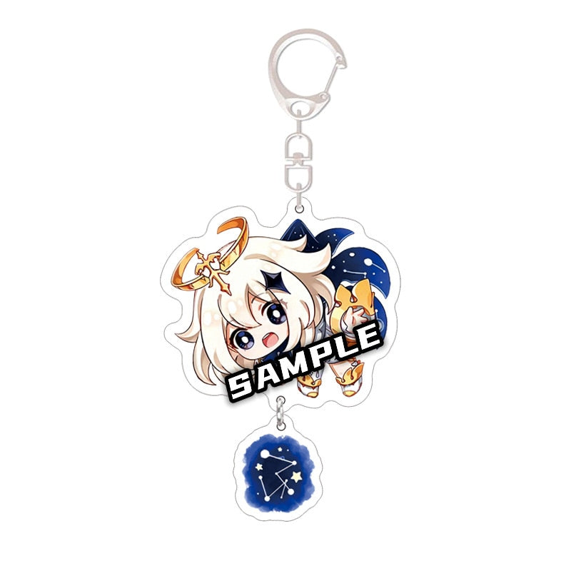 Genshin Impact 'Paimon' Keyring Acrylic Keychain