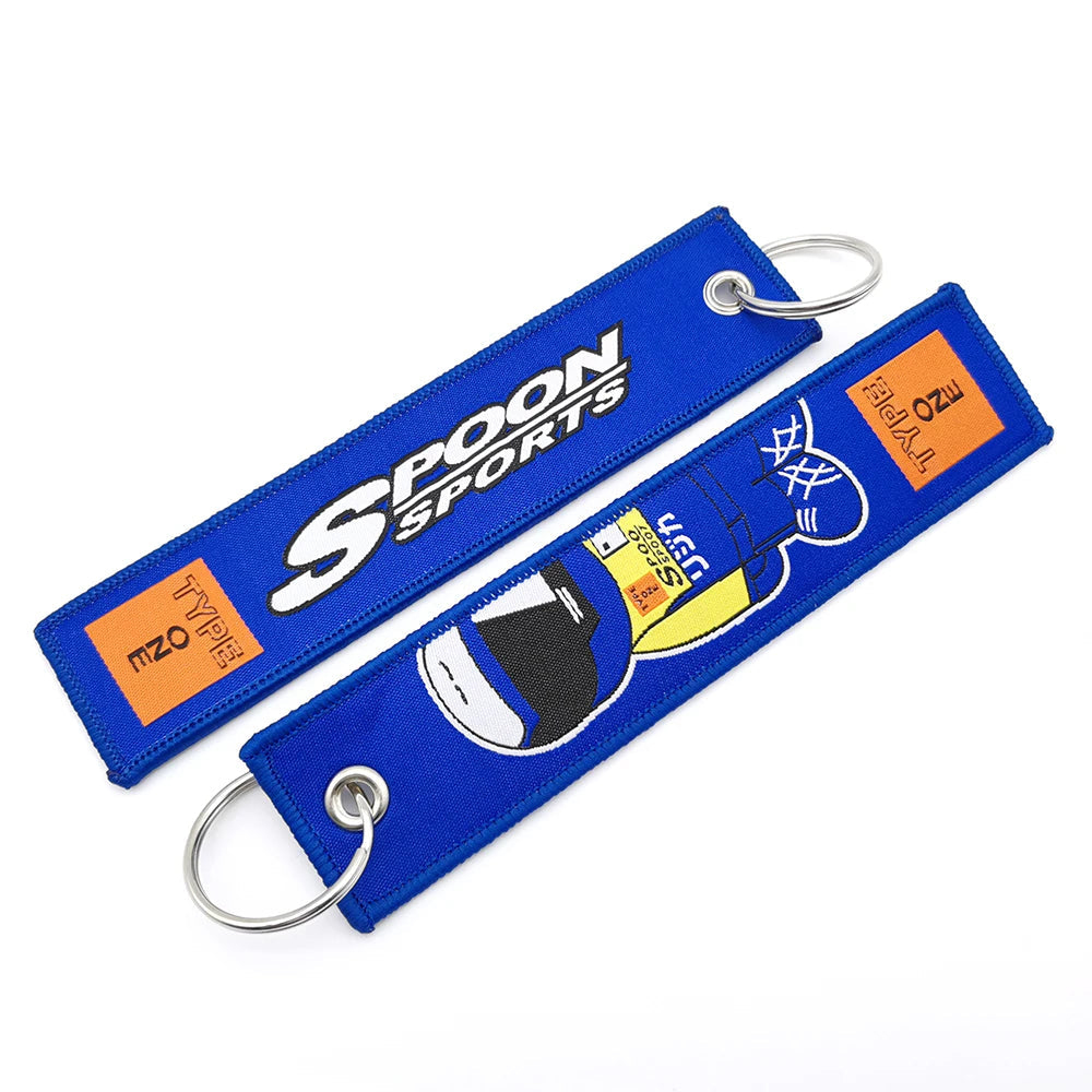 'Spoon Sports | Type One' Embroidered Keychain