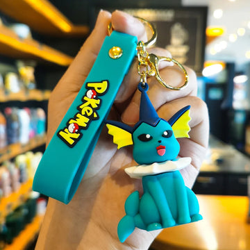 Pokemon 'Vaporeon' Keyring Rubber Keychain