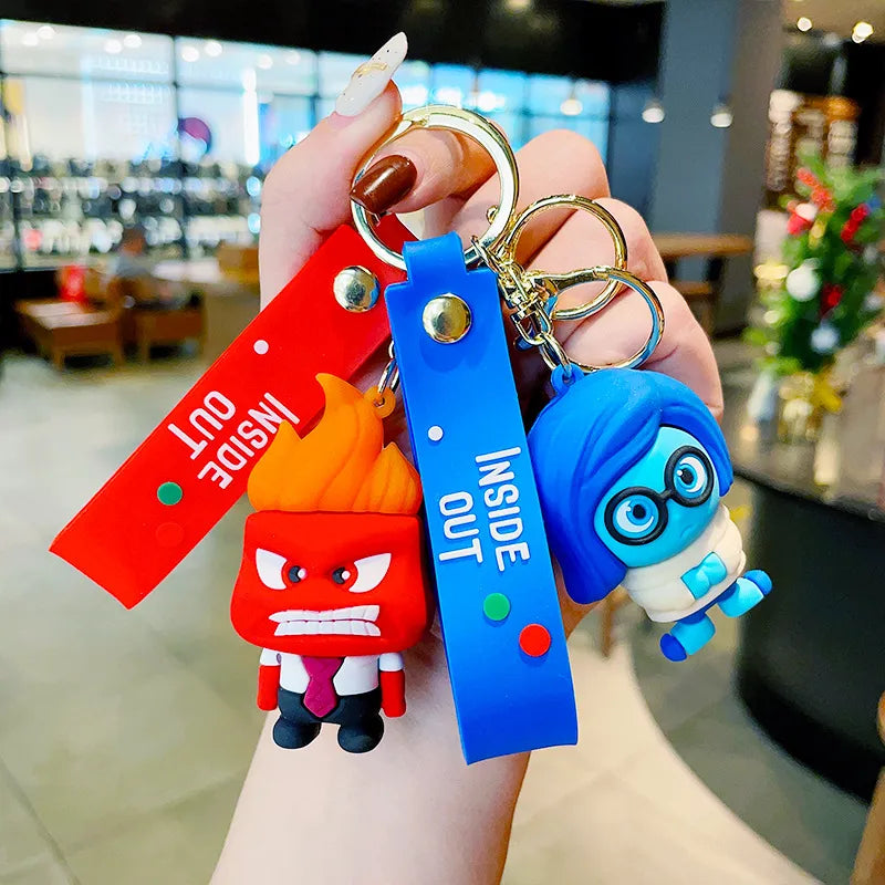Inside Out 'Anger' Keyring Rubber Keychain