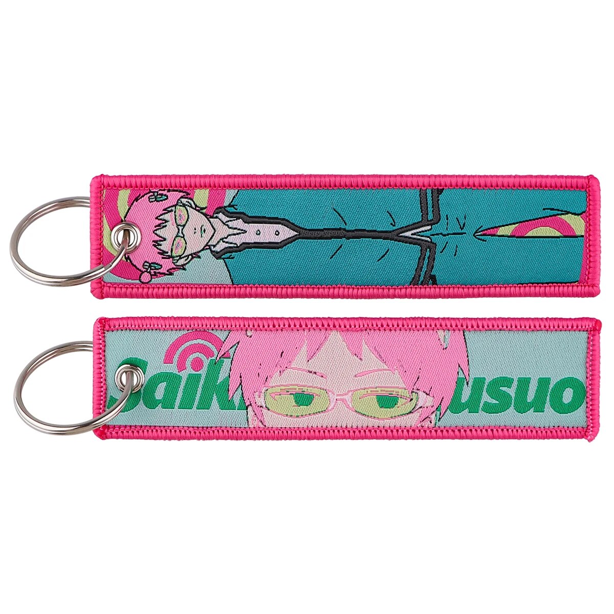 Saiki Kusuo Embroidered Keychain