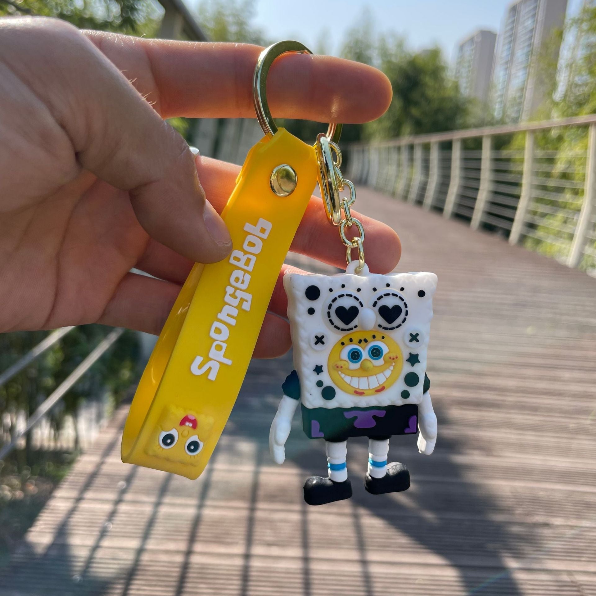 SpongeBob SquarePants 'SpongeBob | White Skin' Keyring PVC Keychain