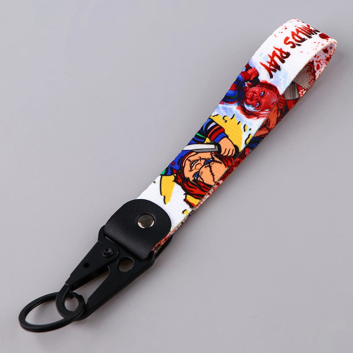 Child's Play 'Chucky' Wrist Lanyard Keyring Clip Keychain