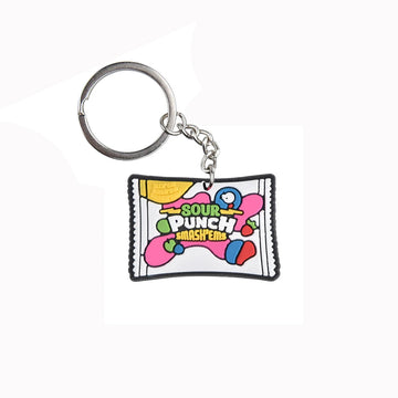 'Sour Punch | Smash'Ems' Keyring Rubber Keychain