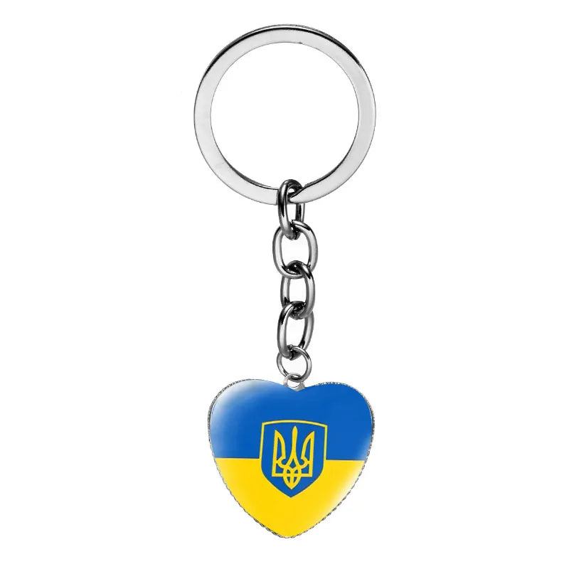 Ukrainian Tryzub Keyring Metal Keychain