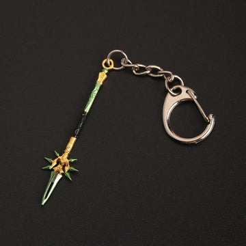 Genshin Impact Weapon 'Primordial Jade Winged Spear' Keyring Metal Keychain