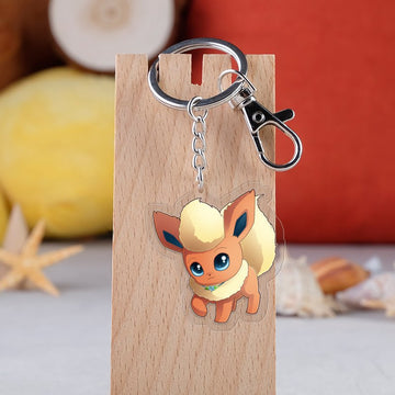 Pokemon 'Flareon| Chibi' Keyring Acrylic Keychain