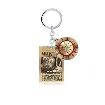 One Piece 'LUFFY' Keyring Metal Keychain