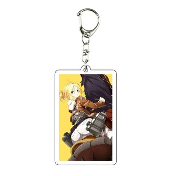 Attack on Titan 'Annie Riding Horse' Acrylic Keyring Keychain