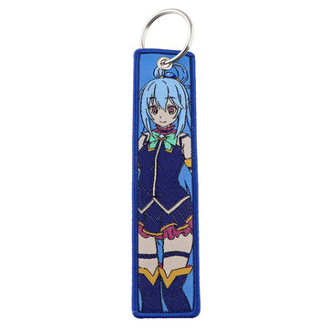 KonoSuba 'Aqua' Embroidered Keychain