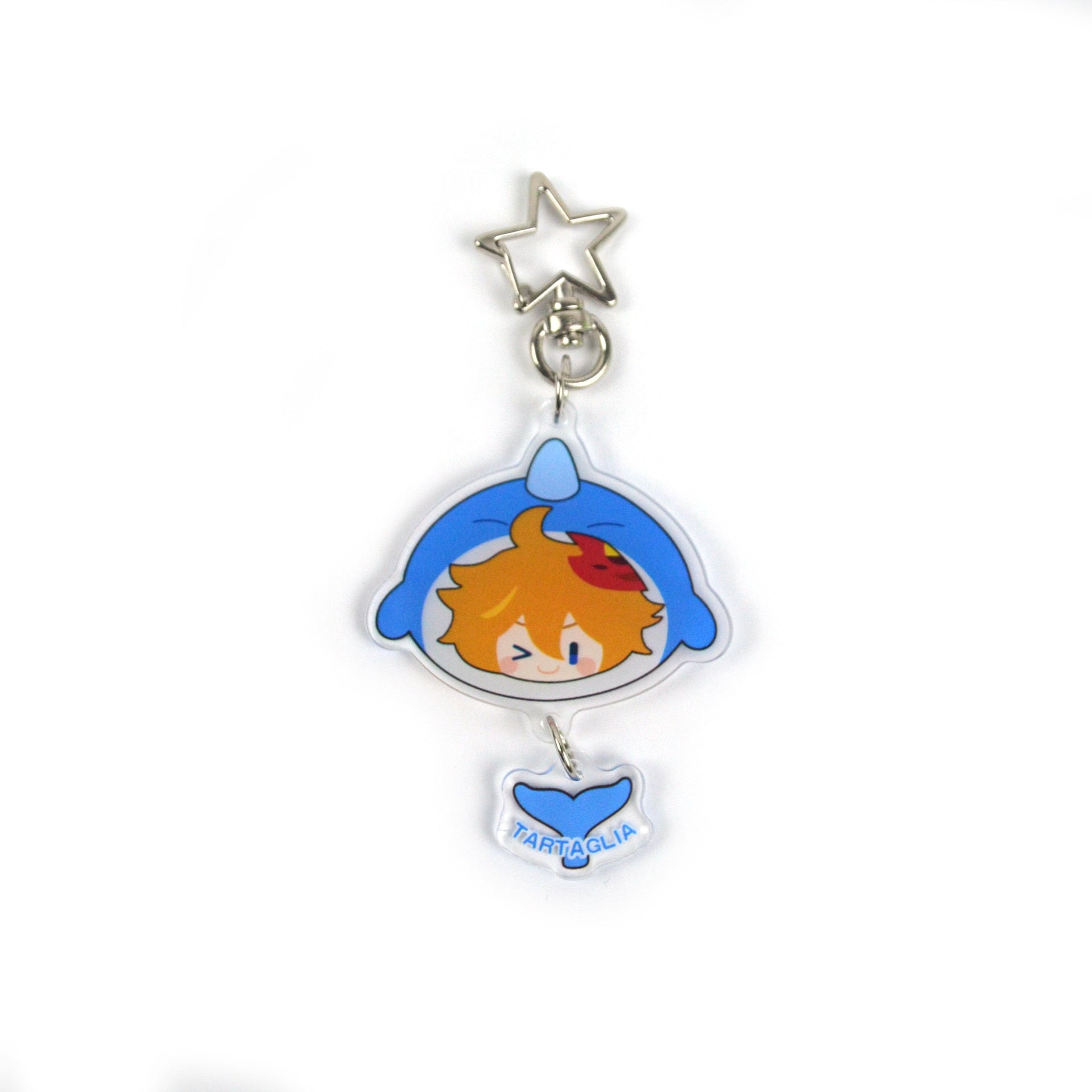 Genshin Impact 'Tartaglia | Chibi' Keyring Plastic Keychain