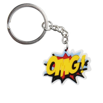 'OMG!' Keyring PVC Keychain
