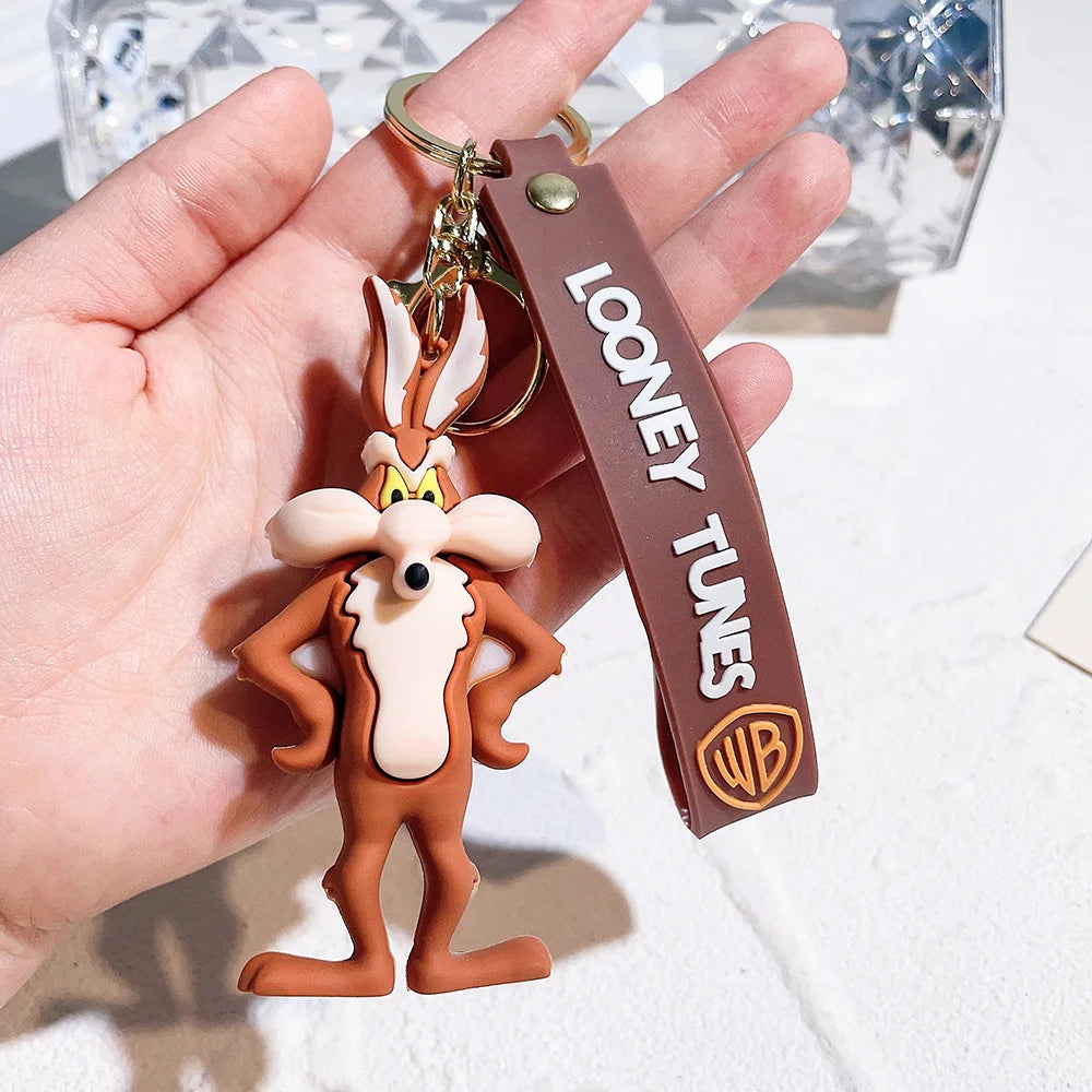 Looney Tunes 'Wile E. Coyote' Keyring Silicone Keychain