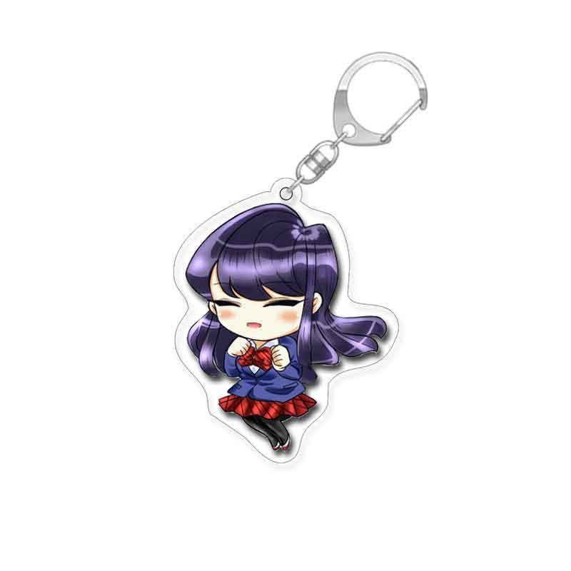 Komi Can't Communicate 'Komi San | Scared' Keyring Acrylic Keychain