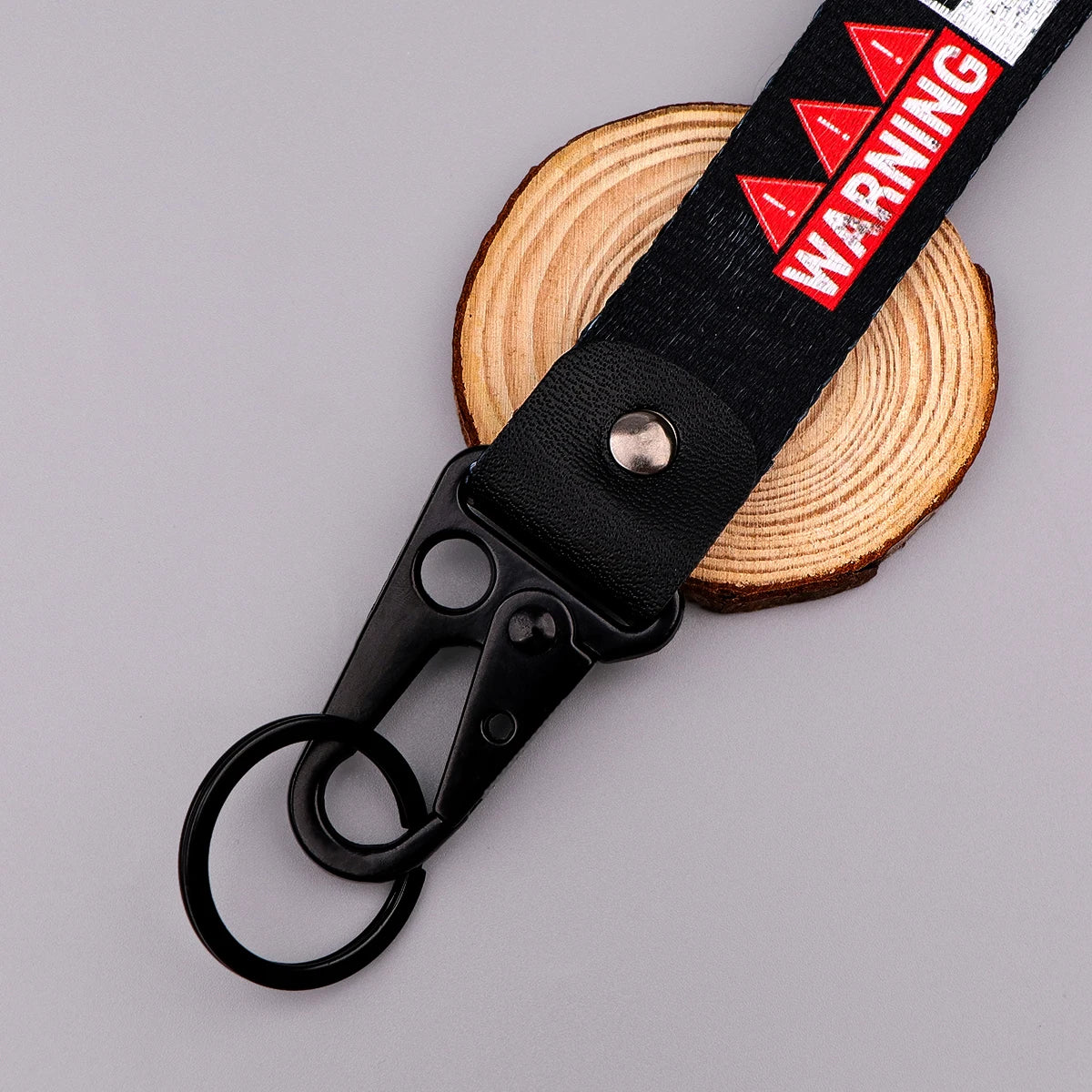 Warning 'Don't Touch My Sht' Wrist Lanyard Keyring Clip Keychain