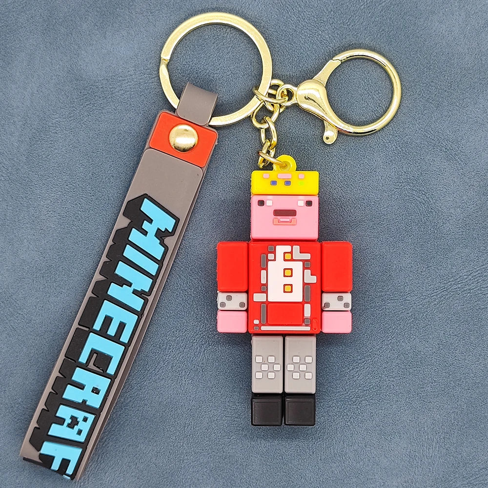 Minecraft 'Technoblade' Keyring Silicone Keychain