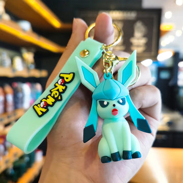 Pokemon 'Glaceon' Keyring Rubber Keychain