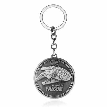 Star Wars 'Millennium Falcon Medallion' Keyring Metal Keychain