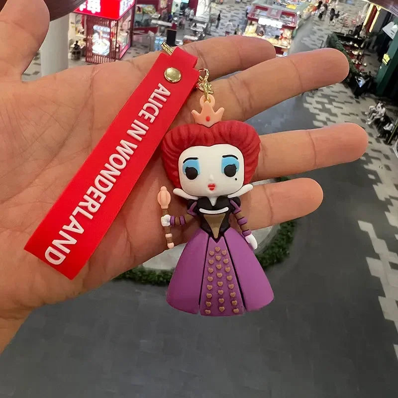 Alice in Wonderland 'Queen of Hearts' Keyring Silicone Keychain