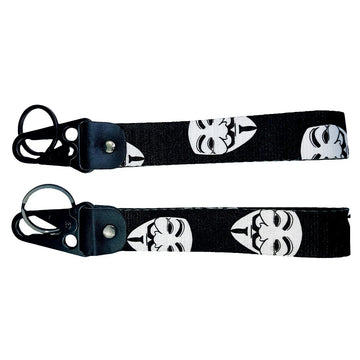 Horror Villain 'V for Vendetta' Wrist Lanyard Keyring Clip Keychain