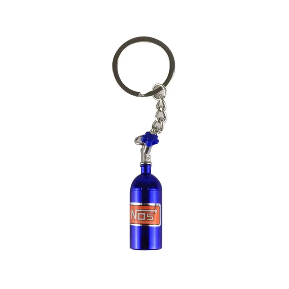 Car 'Turbo Nitrogen Bottle' Keyring Metal Keychain