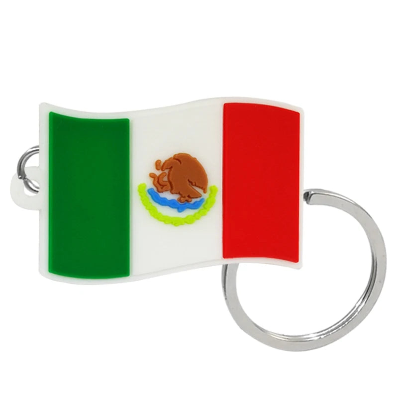 Flag 'Mexico' Enamel Keyring Keychain