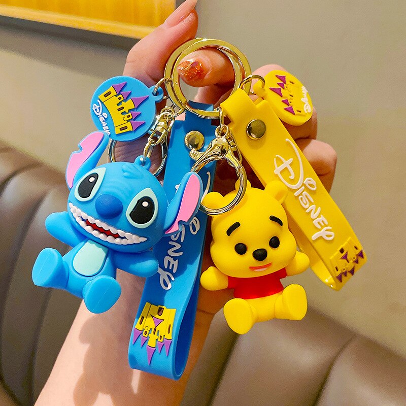 Lilo & Stitch 'Happy Stitch' Keyring Silicone Keychain