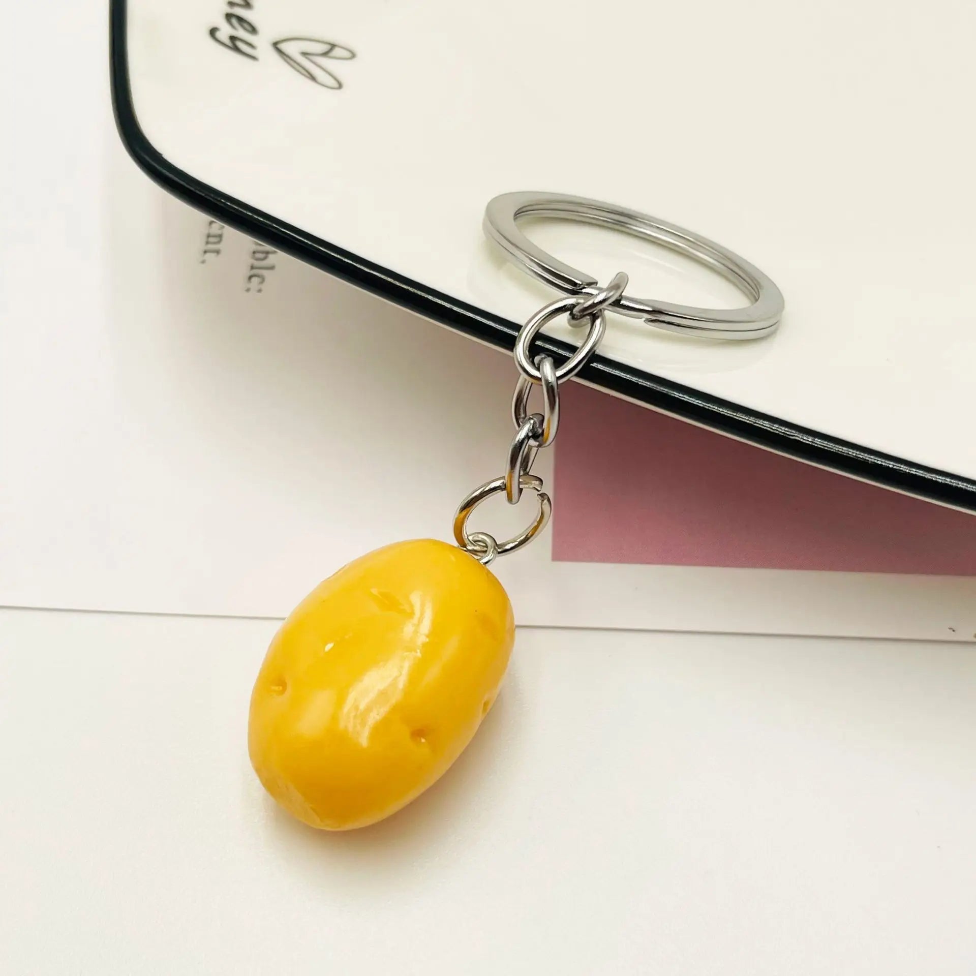 'Potato' Keyring Resin Keychain