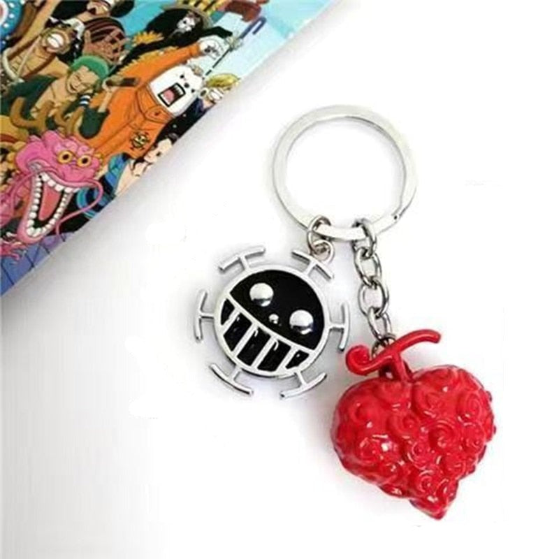 One Piece 'Ope Ope No Mi | Ships Black Steering Wheel' Keyring Metal Keychain