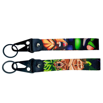 Dragon Ball Z 'Broly' Wrist Lanyard Keyring Clip Keychain