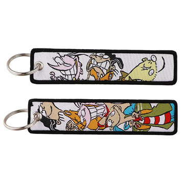 Ed, Edd n Eddy Embroidered Keychain