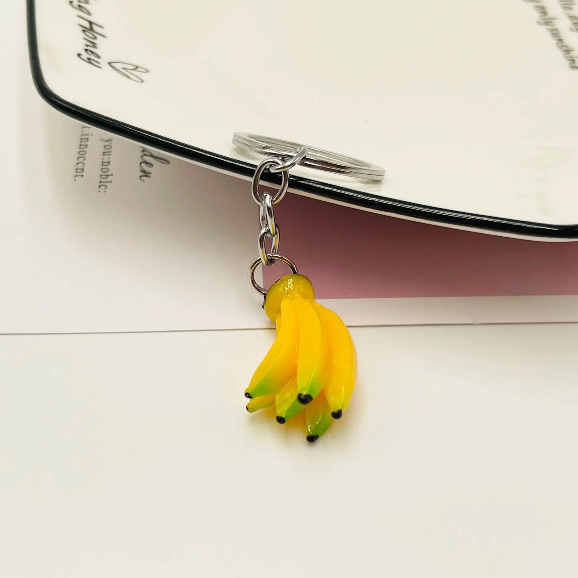 Fruit 'Bananas' Keyring Resin Keychain