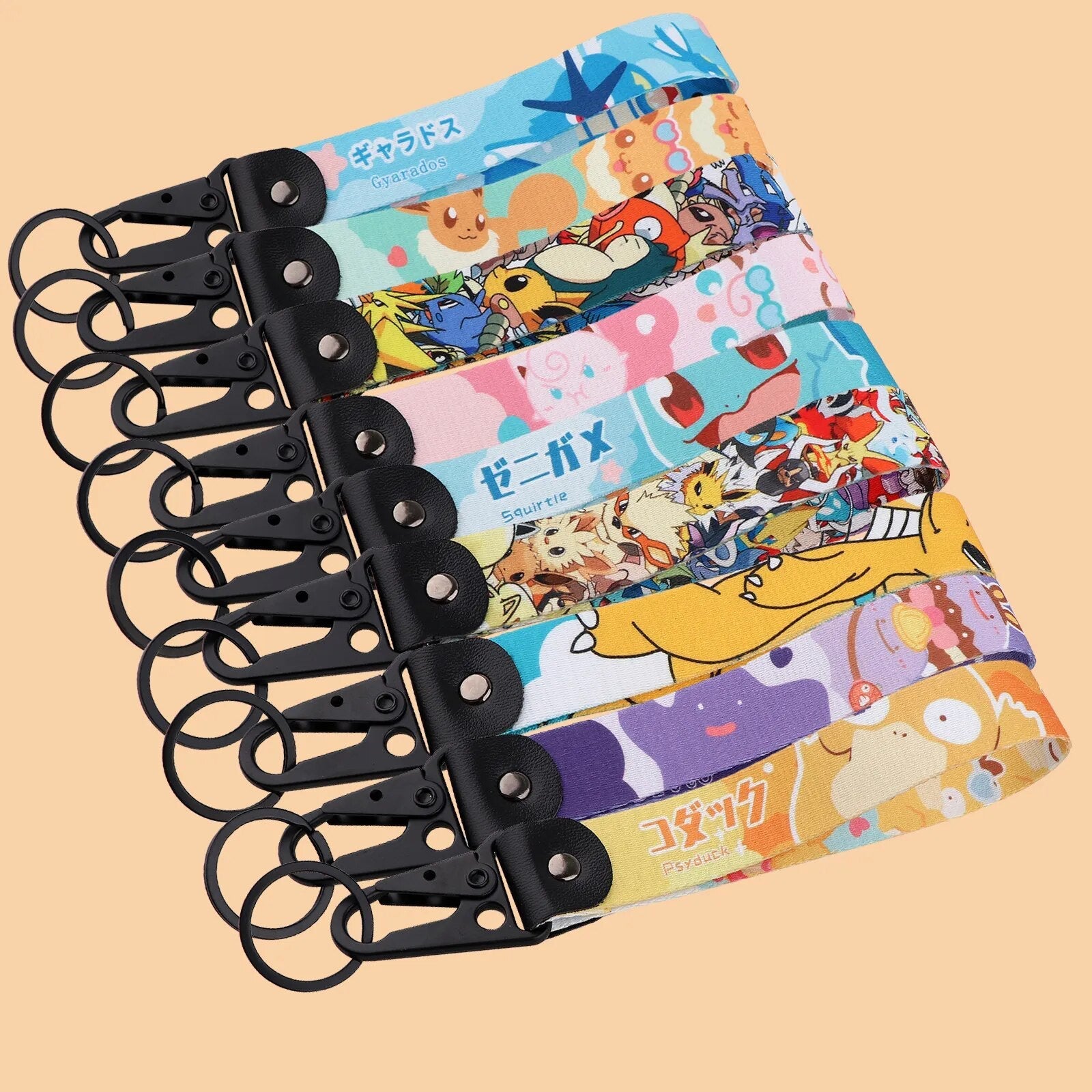 Pokemon 'Ditto' Wrist Lanyard Keychain with Keyring Clip