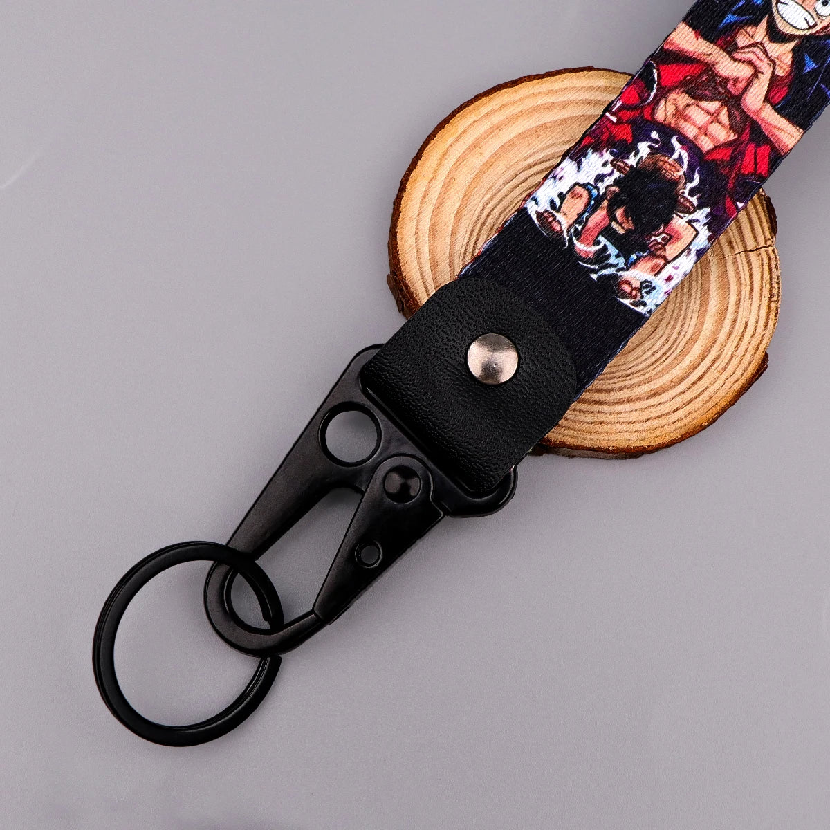 One Piece 'Luffy Evolution' Wrist Lanyard Keyring Clip Keychain
