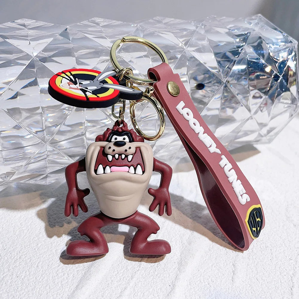 Looney Tunes 'Tasmanian Devil' Keyring Silicone Keychain