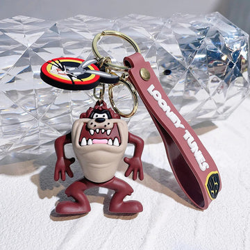 Looney Tunes 'Tasmanian Devil' Keyring Silicone Keychain