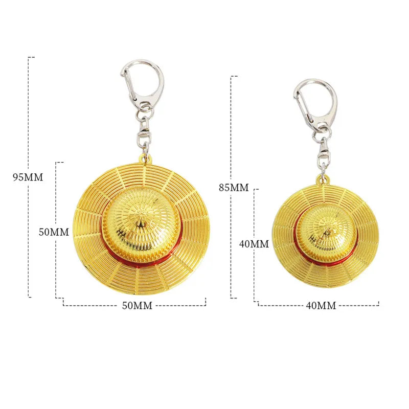 One  Piece 'Straw Hat' Keyring Metal Keychain