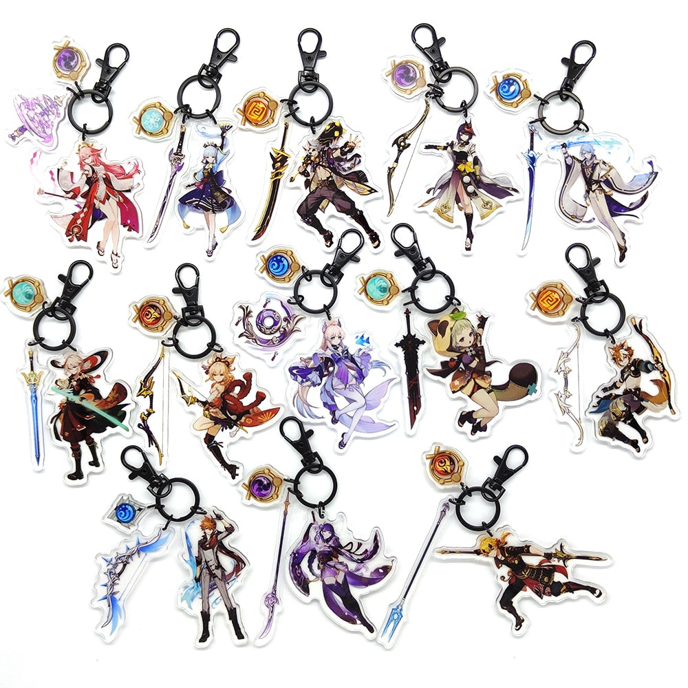 Genshin Impact Eye of God Weapon 'Sangonomiya Kokomi' Keyring Acrylic Keychain