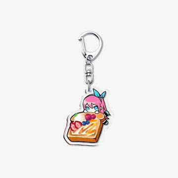 Omori 'Aubrey | French Toast with Berries' Keyring Plastic Keychain