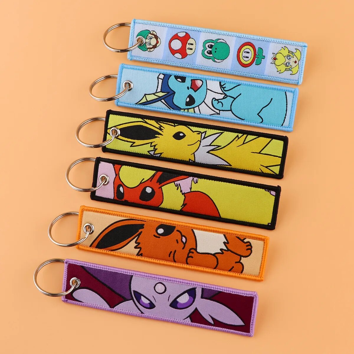 Pokemon 'Eevee' Embroidered Keychain