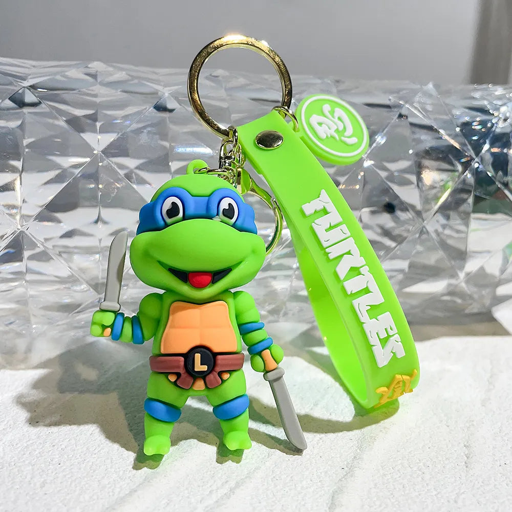 Ninja Turtle 'Leonardo' Keyring PVC Keychain