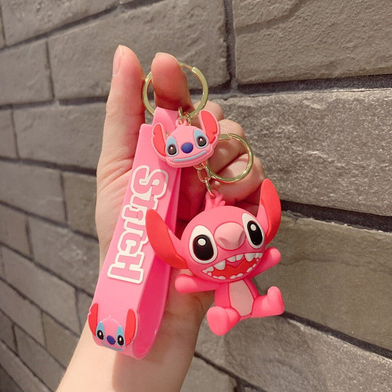 Lilo & Stitch 'Happy Pink | Stitch' Keyring Keychain