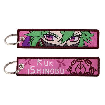 Genshin Impact 'Kuk Ishinobu' Embroidered Keychain