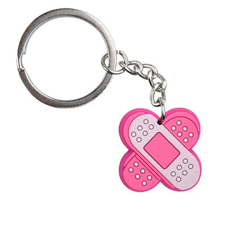 Medical Stuff 'Pink Bandage' Keyring Metal Keychain