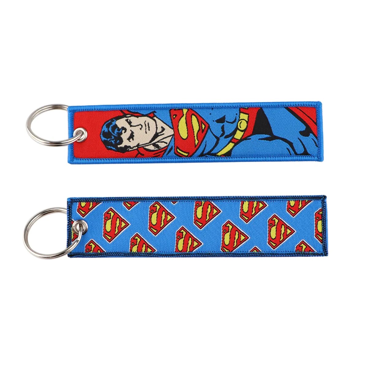 Superhero 'Superman' Embroidered Keychain