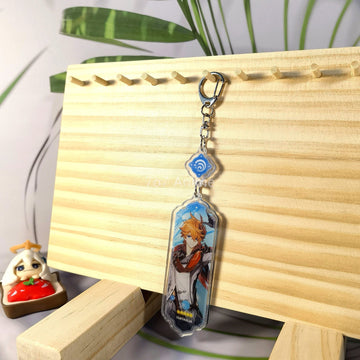 Genshin Impact 'Tartaglia' Keyring Metal Keychain