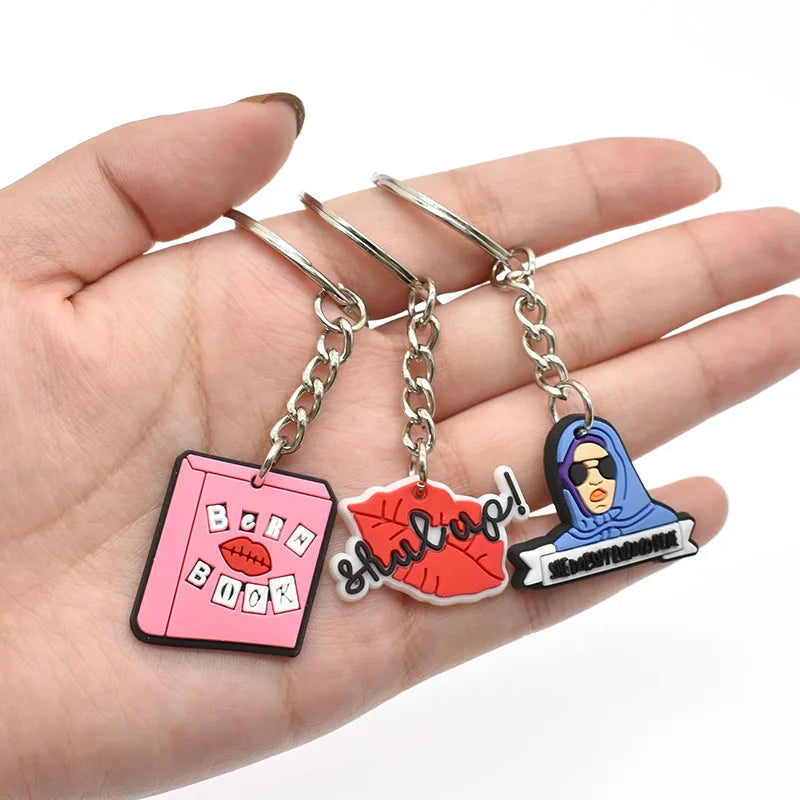 'Burn Book | Lips' Keyring PVC Keychain