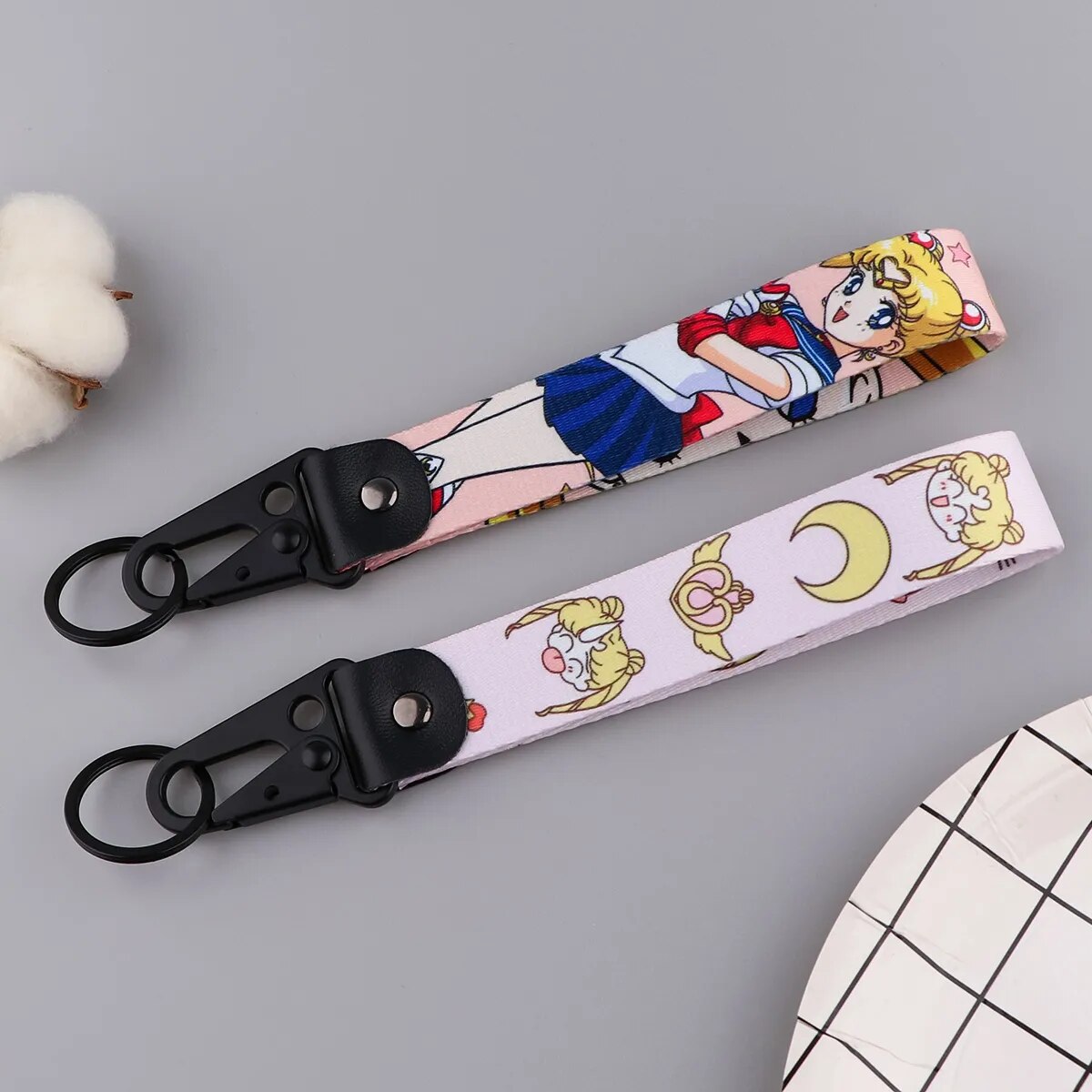 Sailor Moon 'Sailors' Wrist Lanyard Keychain with Keyring Clip