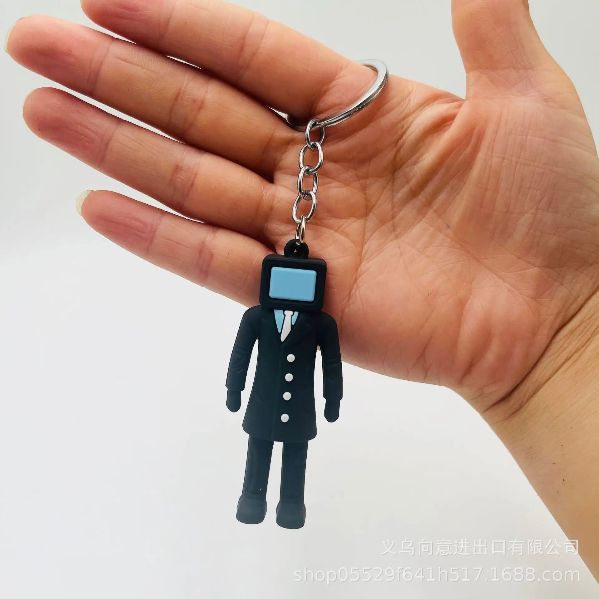 Skibidi Toilet 'TV Man' Keyring PVC Keychain
