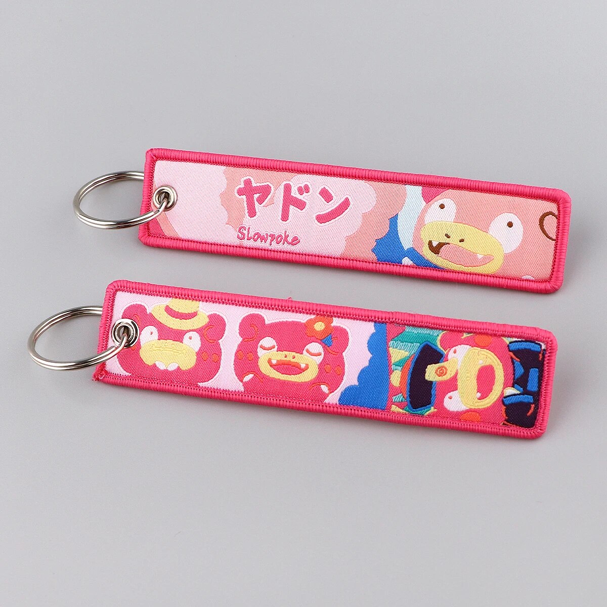 Pokemon 'Slowpoke' Embroidered Keychain